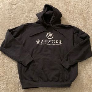 Original print PEACE hoodie